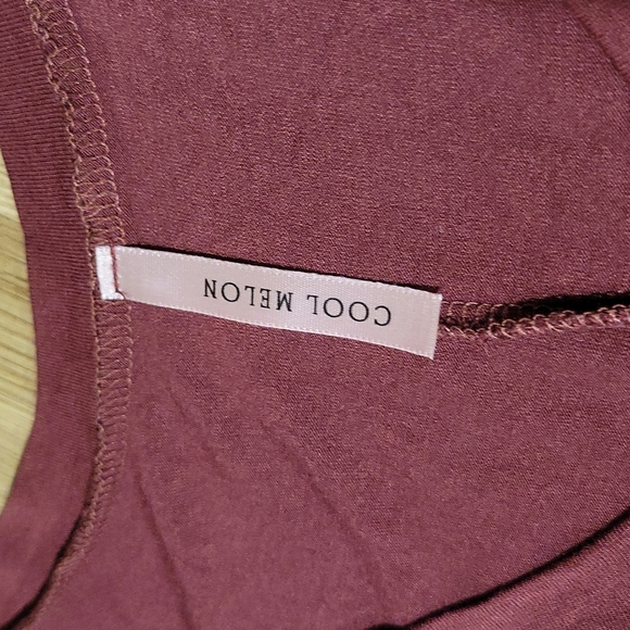 EUC  Dark Marsala Short-Sleeve V-Neck Top 2X - Picture 4 of 4